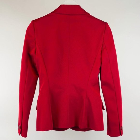 *SOLD* Luisa Spagnoli Red Satin Blazer - Picture 3 of 6